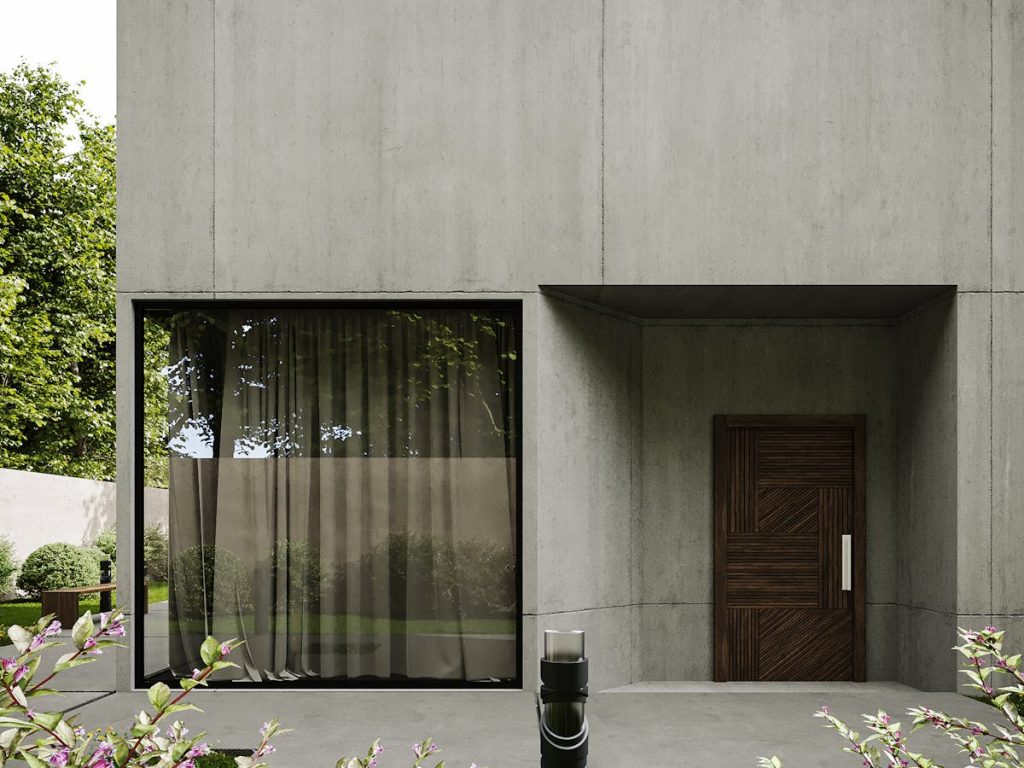 Монолитный дом в современном стиле